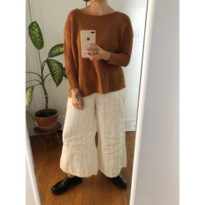 🚫SOLD🚫 Cynthia Rowley linen cream culottes